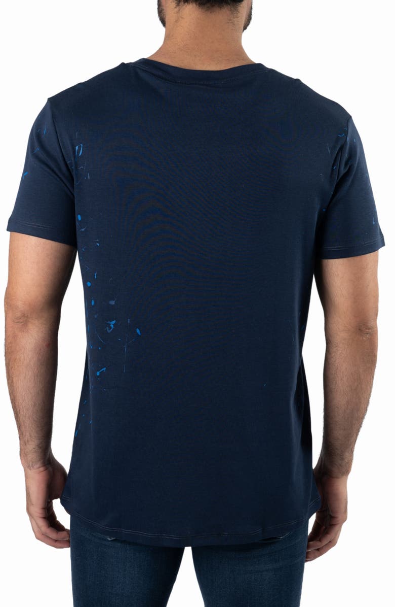 Jared Lang Cotton Crewneck T-Shirt, Alternate, color, Navy Blue