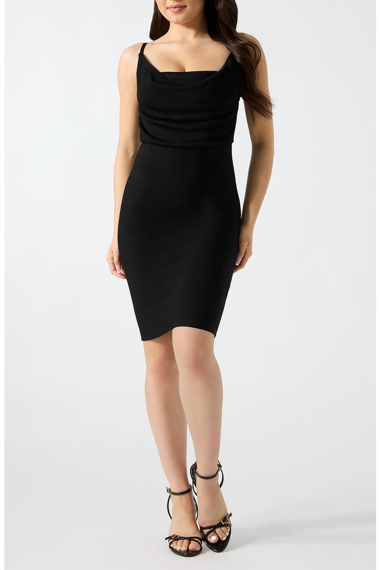 Arisa Sleeveless Bandage Minidress, Main, color, JET BLACK