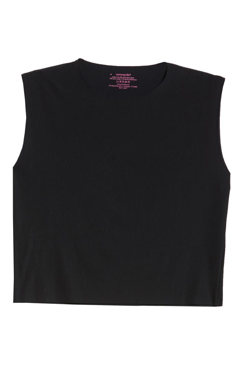 Butter Crop Muscle Tee, Alternate, color, BLACK