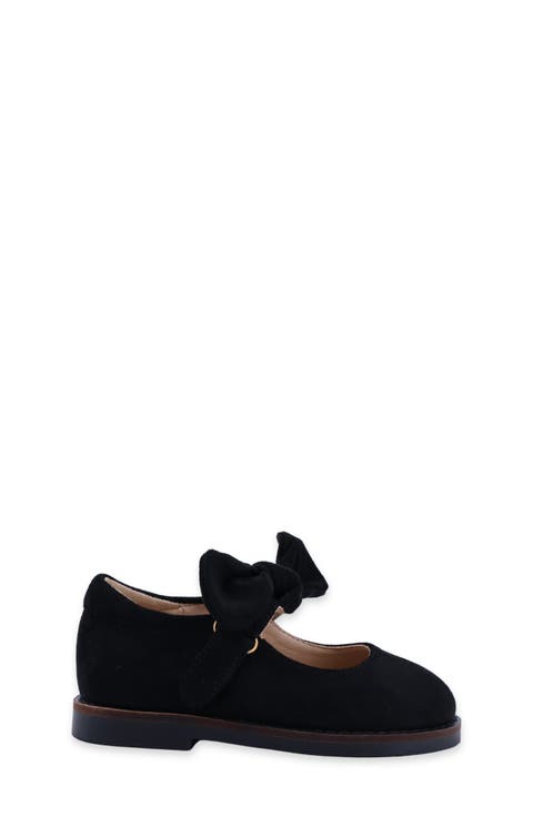 Kids' Allegra Mini Faux Suede Mary Jane Flat