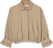 Róhe Suede Collar Cotton Blouson Jacket
