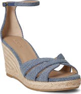 Ralph Lauren Nellie Ankle Strap Wedge Sandal