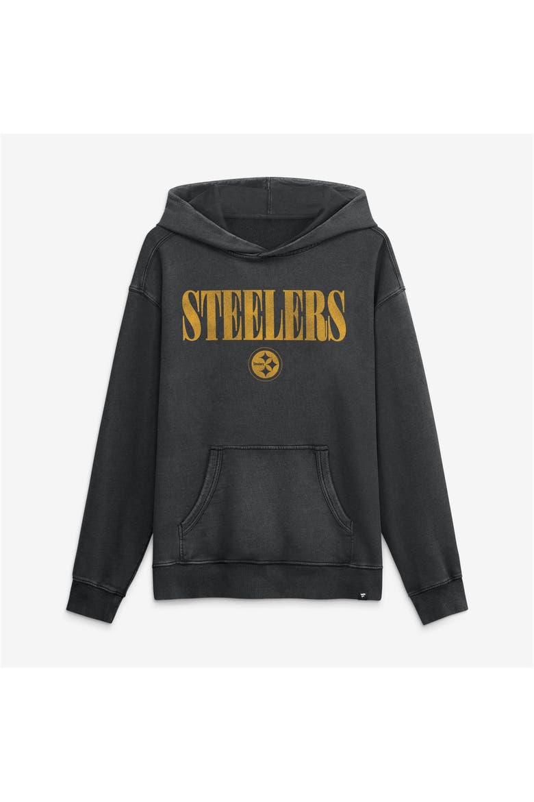 Men's Fanatics Black Pittsburgh Steelers Relaxed Intense Rivalry French Terry Hoodie, Alternate, color, Black