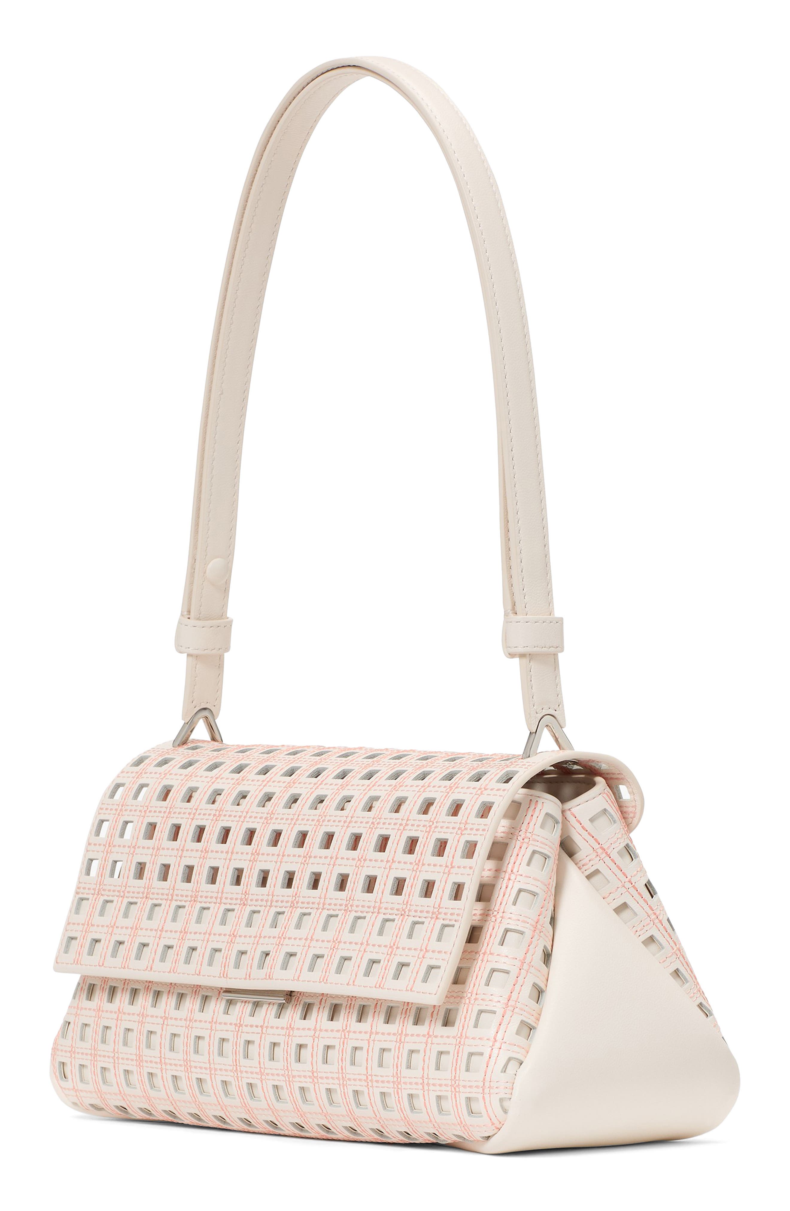 Kate Spade New York grace perforated leather shoulder bag, Alternate, color, 