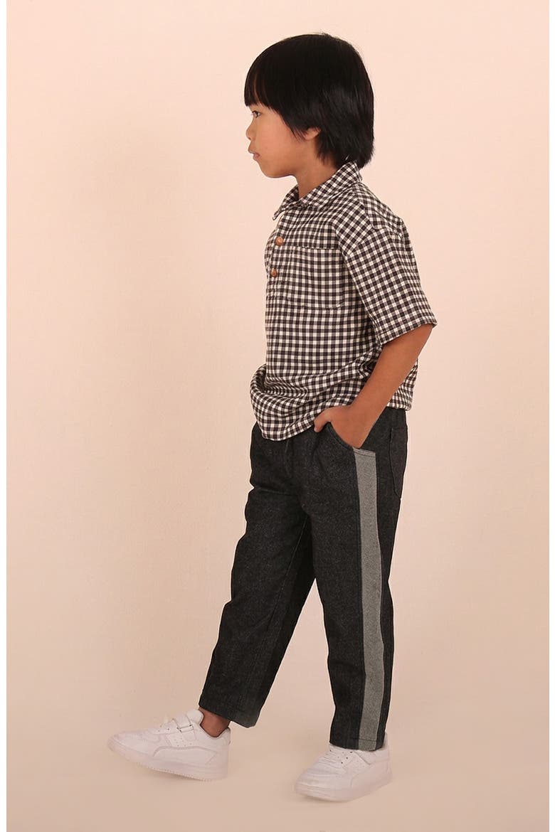 Kids' Relaxed Straight Leg Jeans, Alternate, color, BLACK