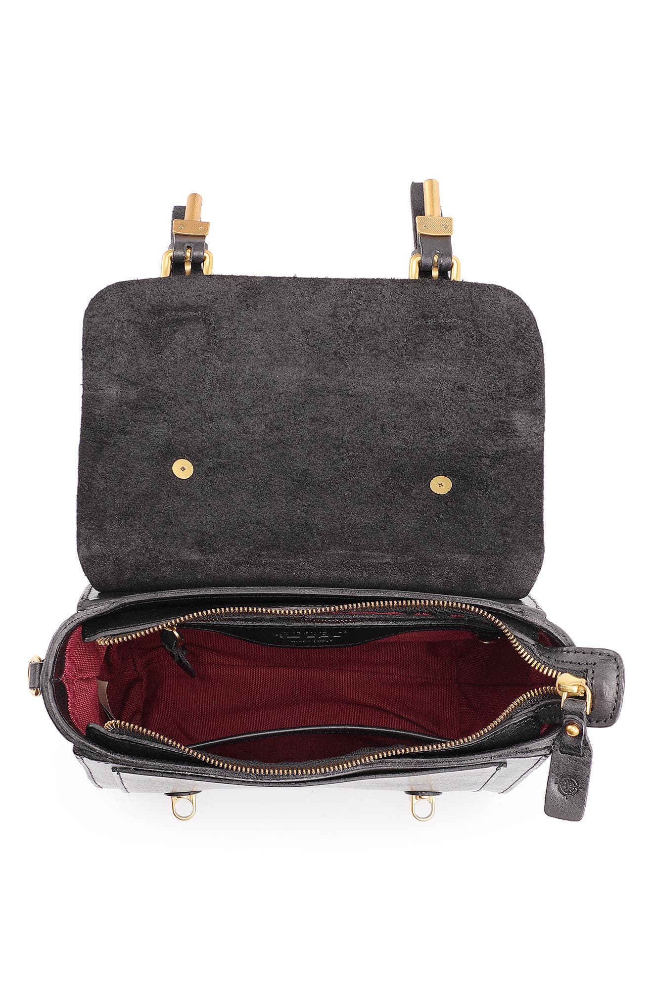 OLD TREND Ficus Leather Mini Satchel, Alternate, color, Black