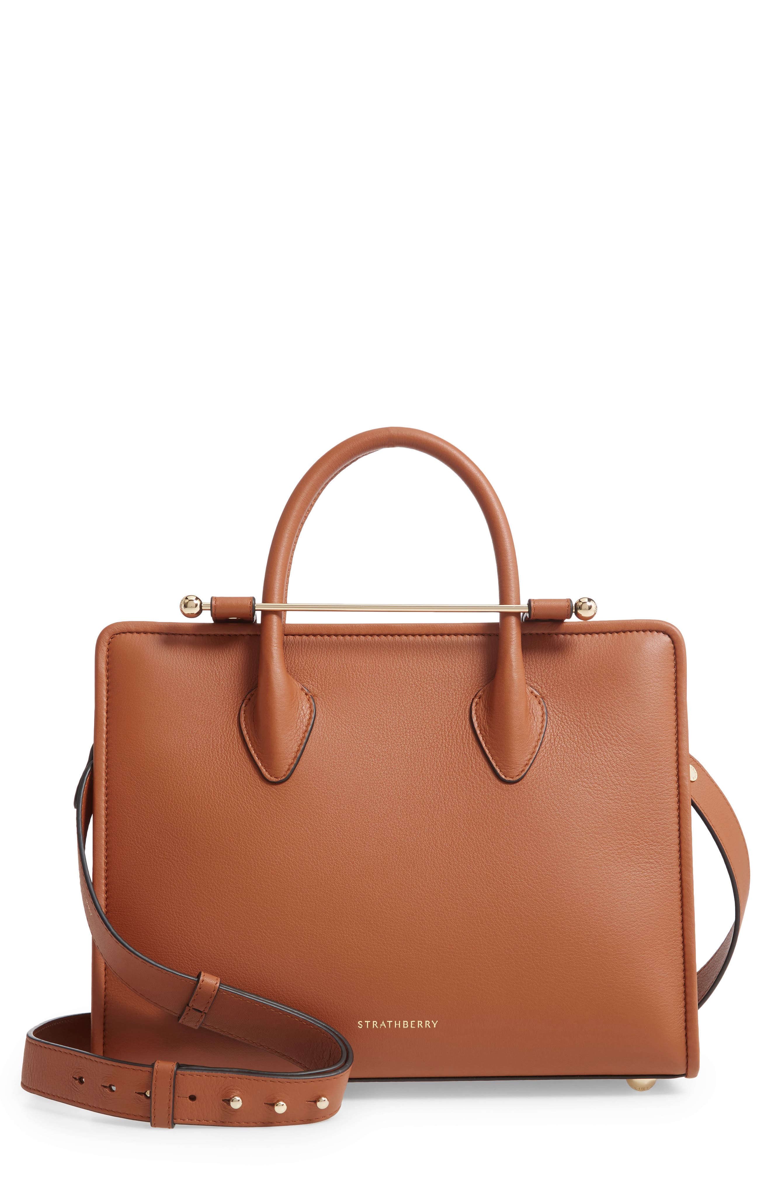 Strathberry Midi Leather Tote, Main, color, 
