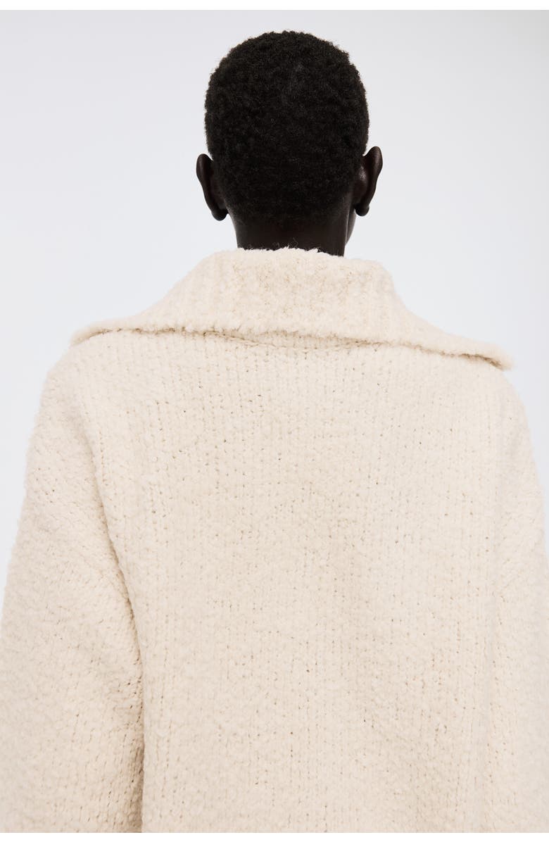 H&M Oversized Collared Jumper, Alternate, color, Light Beige