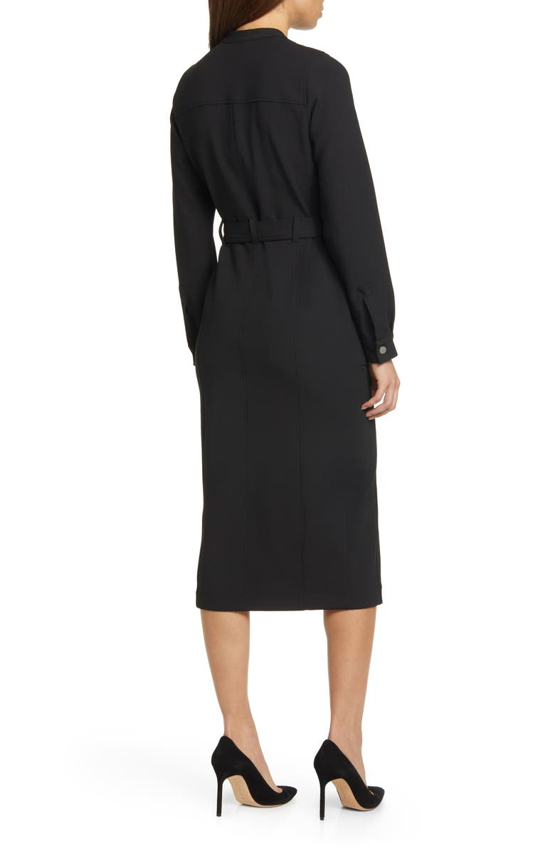 Ted Baker London Hattei Belted Long Sleeve Midi Dress, Alternate, color, 