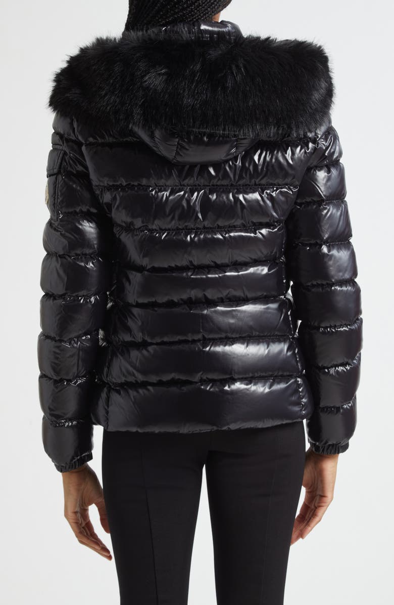 Moncler Badyf Down Jacket with Removable Hood & Removable Faux Fur Trim, Alternate, color, Black