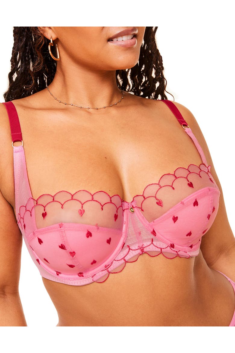 Bettie Contour Balconette Bra, Main, color, Medium pink