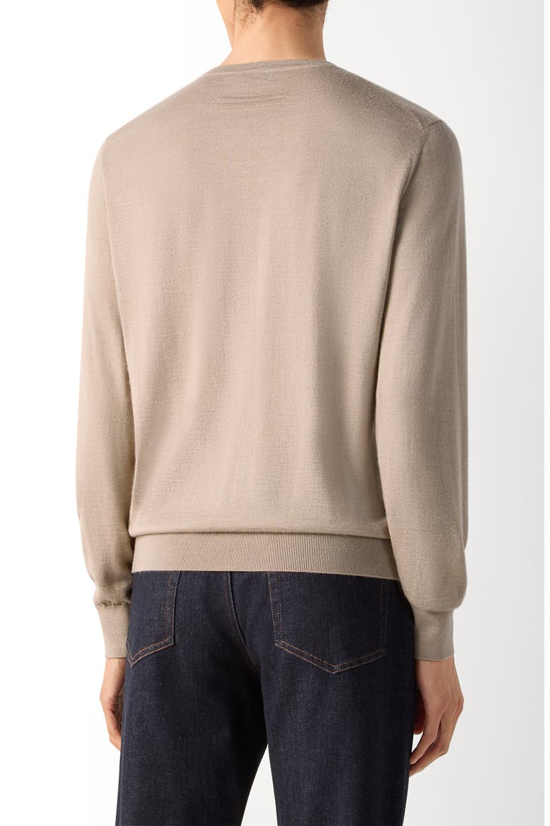 Cashmere & Silk Crewneck Sweater, Alternate, color, LIGHT TAUPE