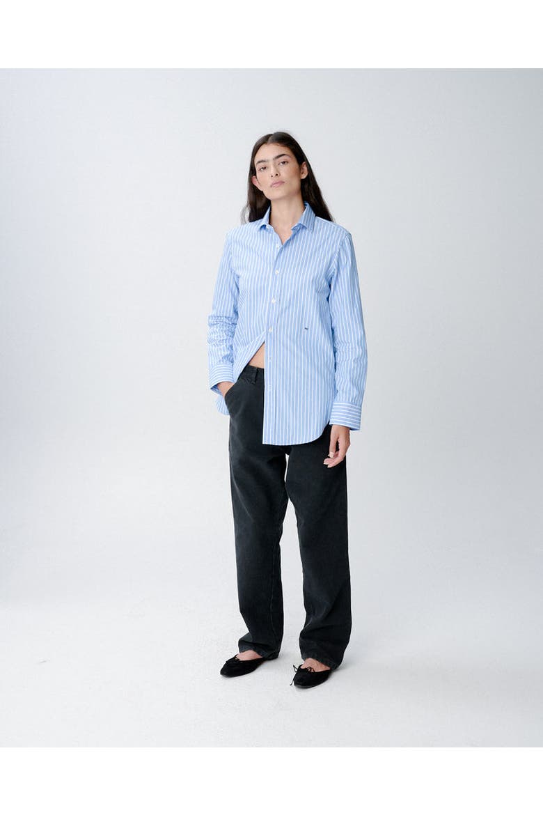 Classic Stripe Shirt, Alternate, color, BLUE WHITE STRIPE