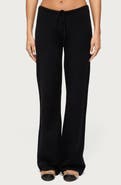 EDIKTED Montanna Low Rise Knit Drawstring Pants