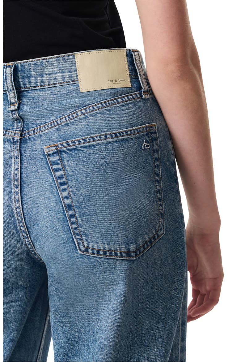 Featherweight Andi High Waist Ankle Wide Leg Jeans, Alternate, color, BEACON