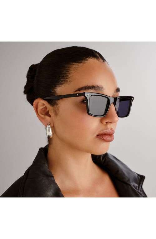 Le Specs Broski 53mm D-frame Sunglasses In Black
