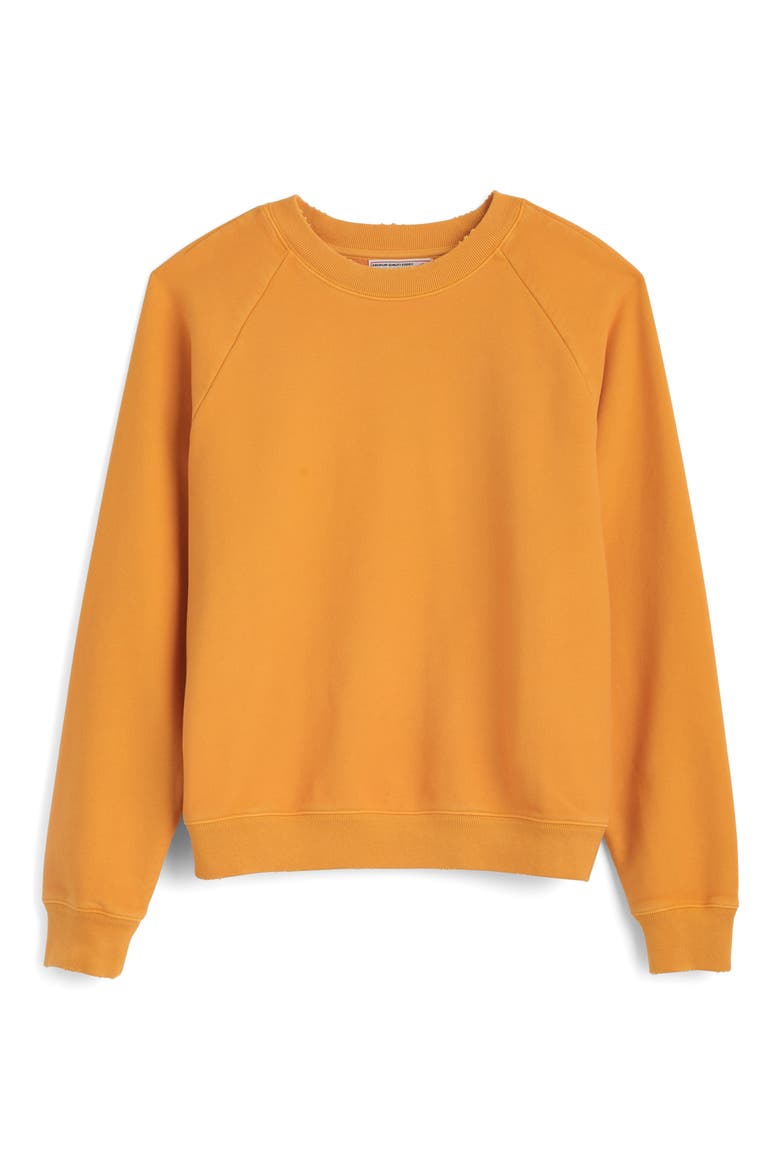 McCarren Crewneck Raglan Sweatshirt, Alternate, color, GOLDEN SAFFRON