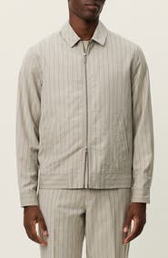 Les Deux Como Pinstripe Coach Jacket