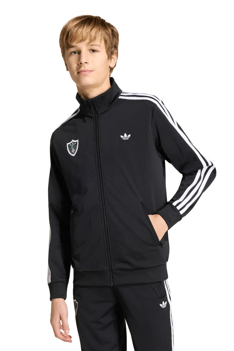 x Disney Kids' Firebird Track Jacket, Alternate, color, BLACK/ WHITE