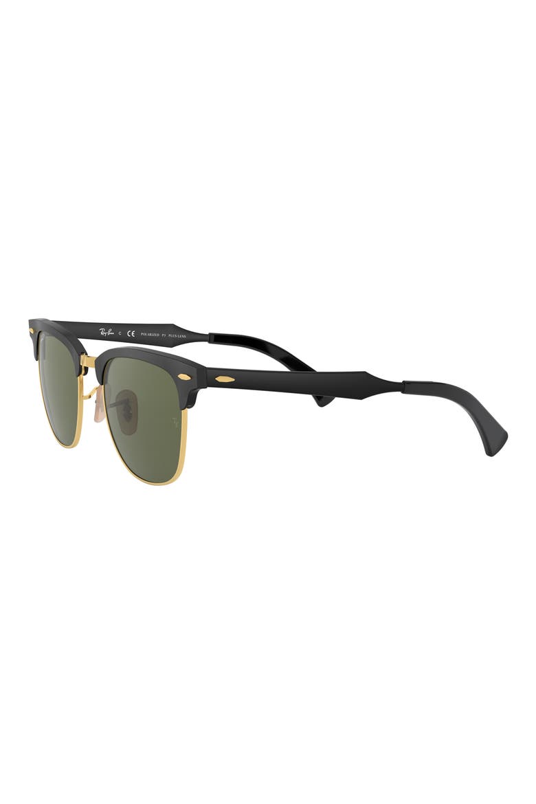 Clubmaster 51mm Square Sunglasses, Alternate, color, POL GREEN