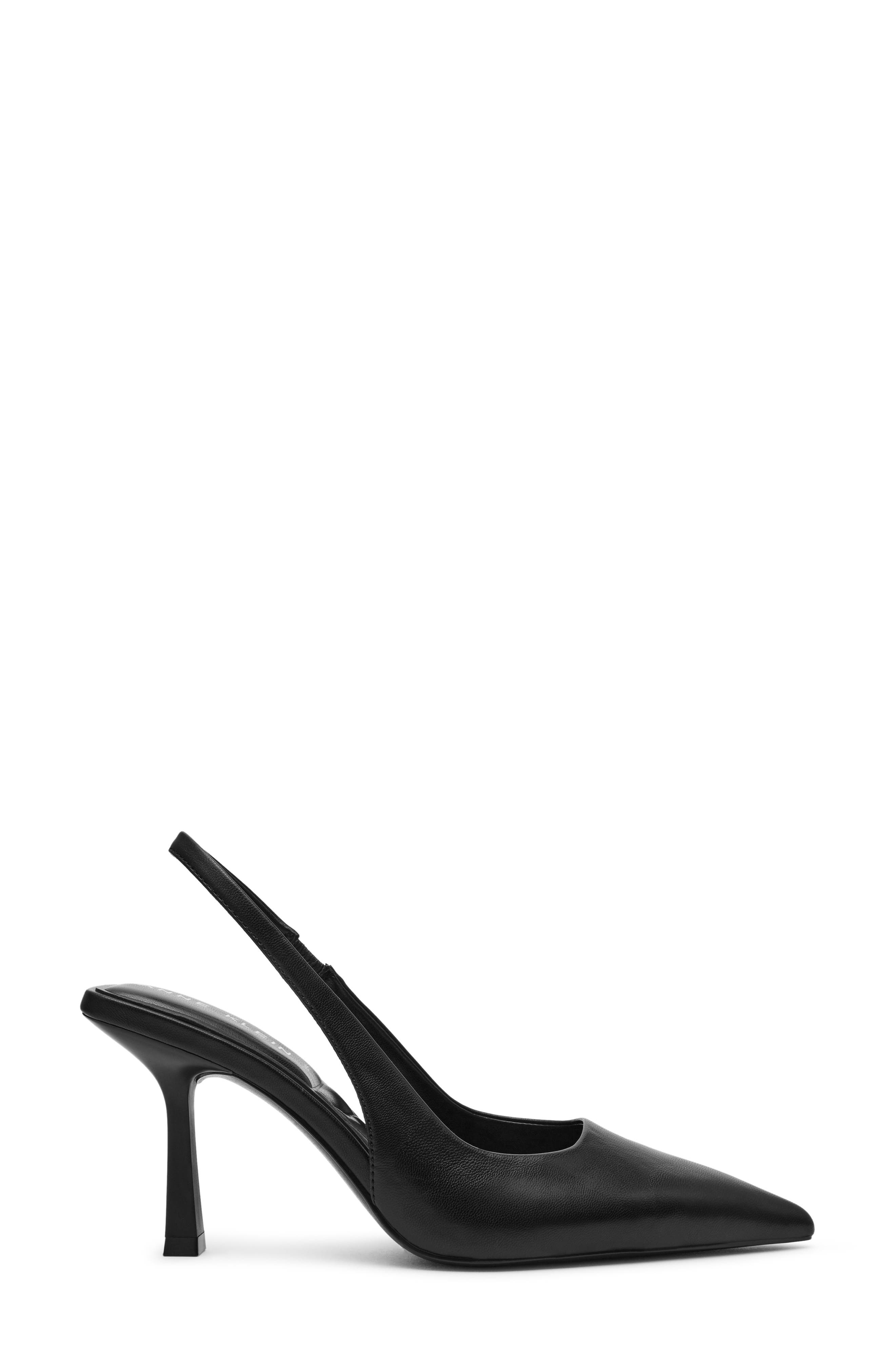 Anne Klein Itzy Pointed Toe Slingback Pump, Alternate, color, Black Smooth