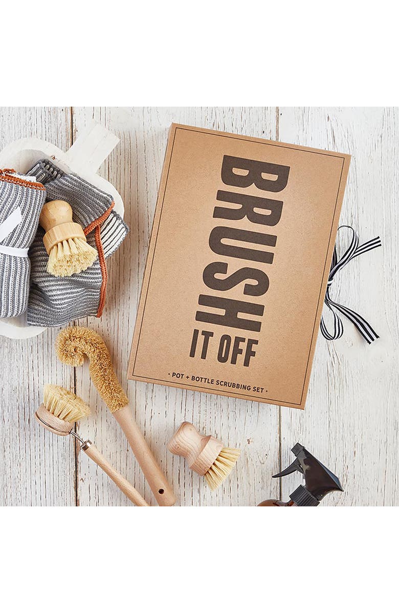 CREATIVE BRANDS Cleaning Brushes Book Box, Alternate, color, Brown