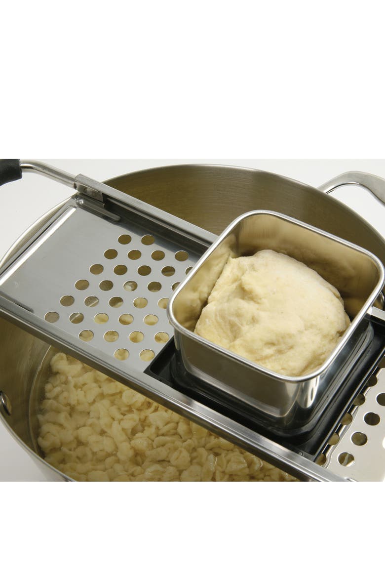 Stainless Steel Spaetzle Maker with Non-Slip Handle, Alternate, color, Silver