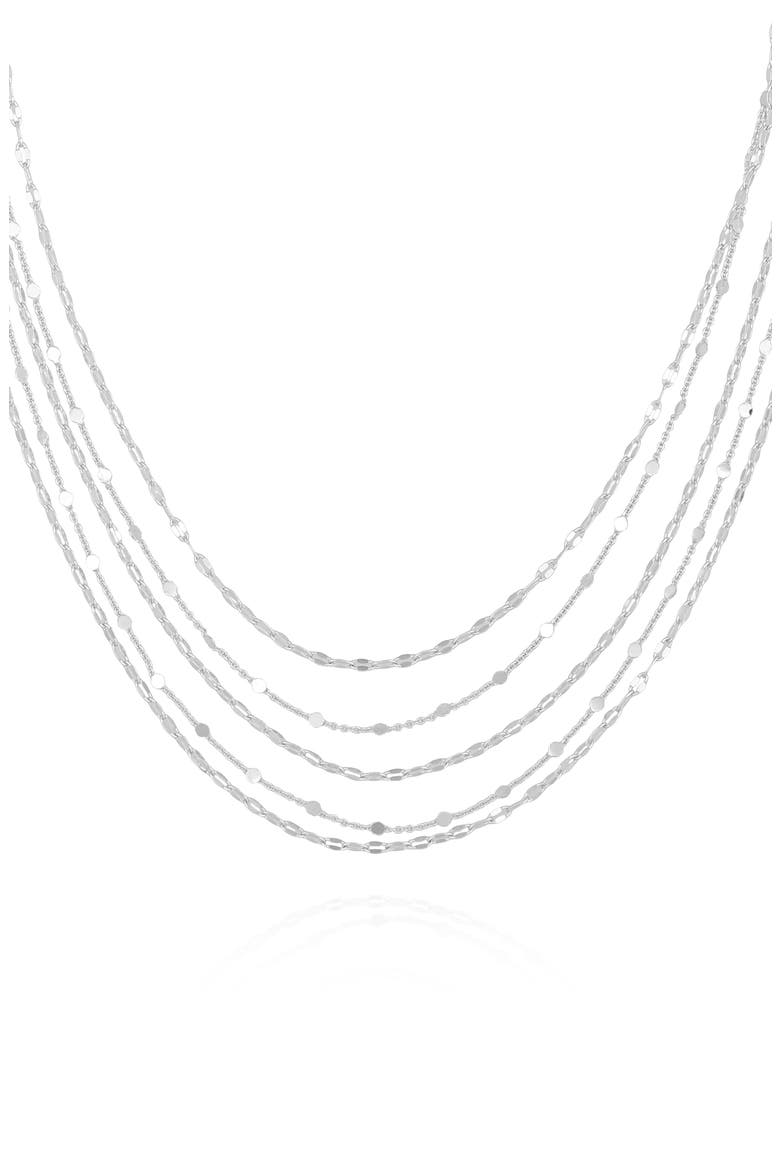 Multi-Strand Necklace, Alternate, color, SILVER TONE
