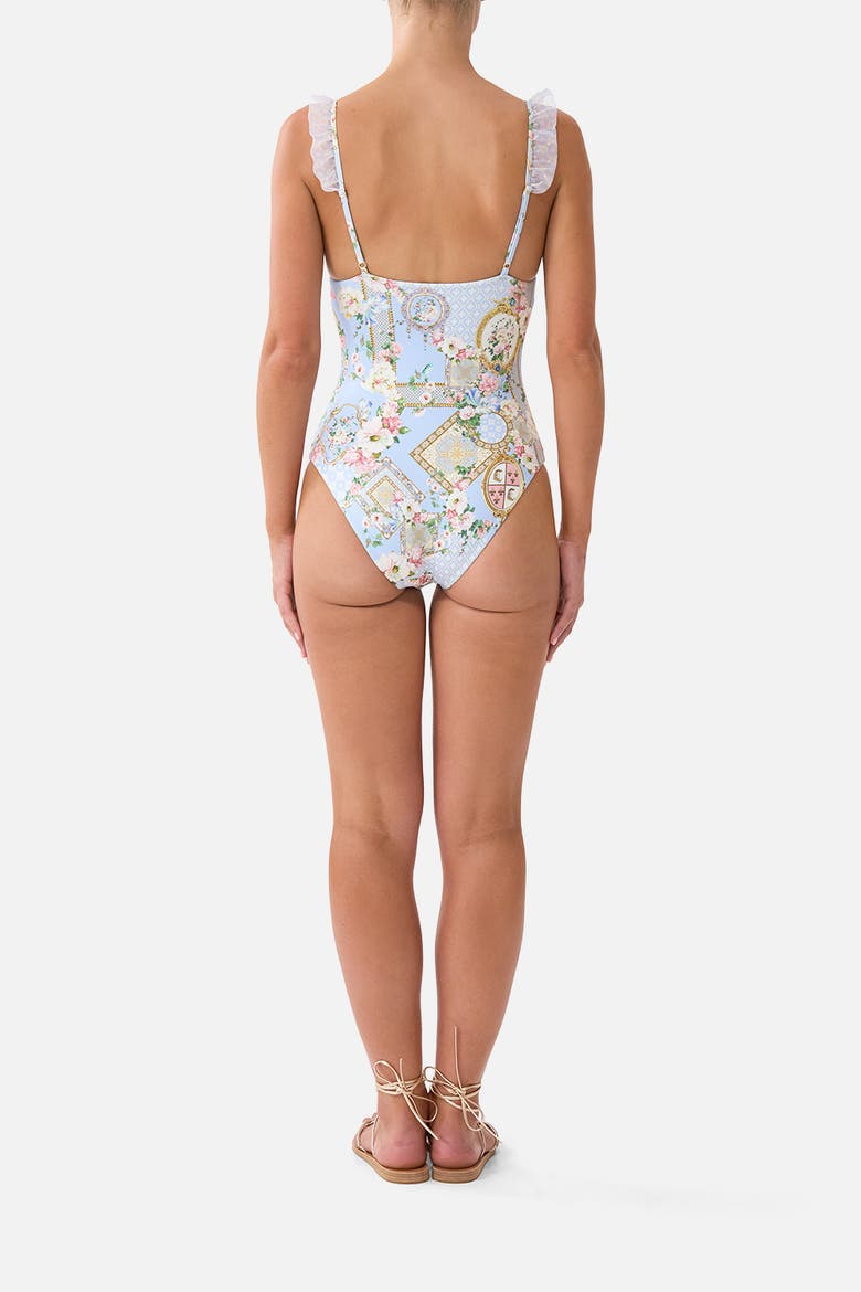 Frill Tri One Piece W Pin Tucks, Alternate, color, Sisi Society