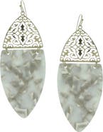 OLIVIA WELLES Gold Plated Alana Split Drop Earrings