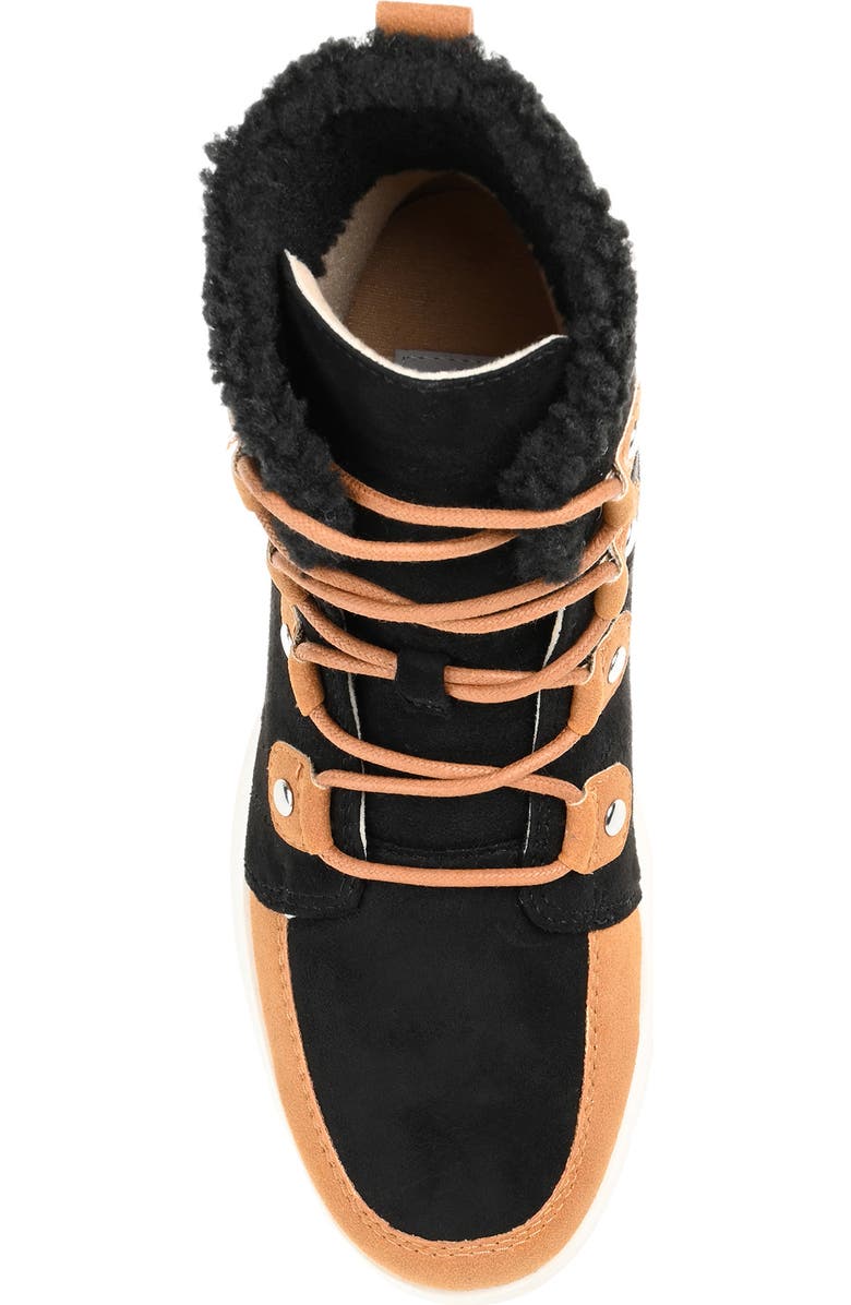 Journee Collection Laynee Faux Fur Lining Boot, Alternate, color,
