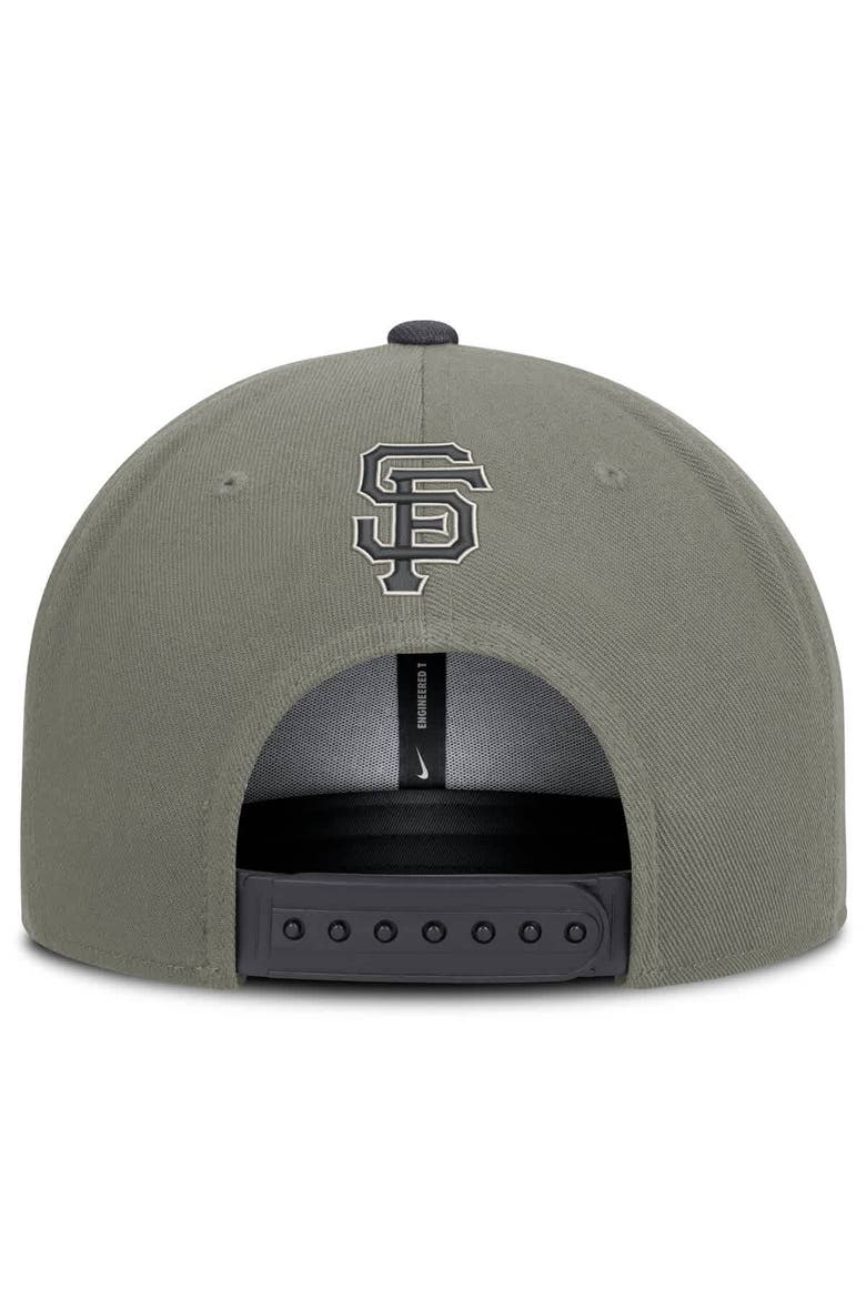 Men's Nike Olive San Francisco Giants Pro Dri-FIT Snapback Hat, Alternate, color, Gray