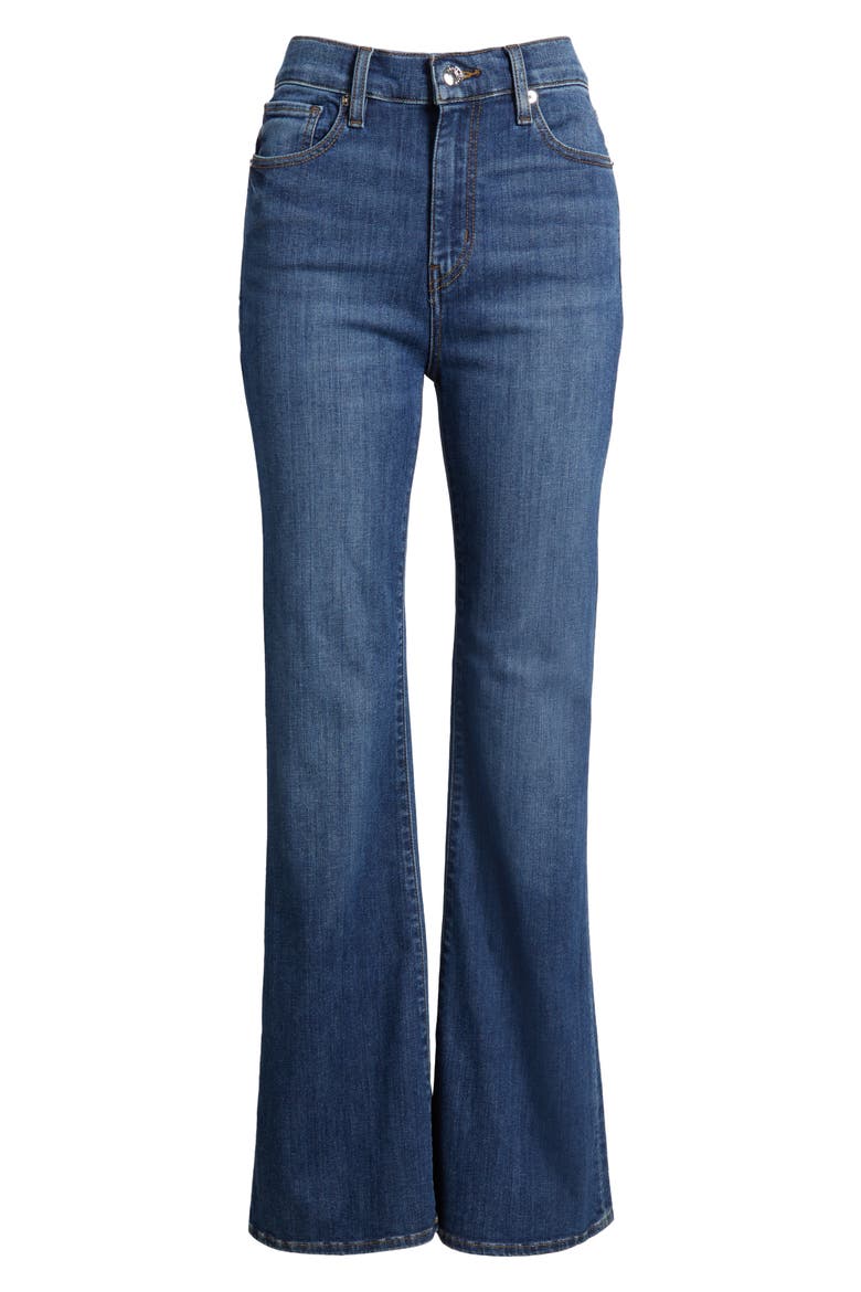The Icon High Waist Flare Jeans, Alternate, color, ROCKWELL
