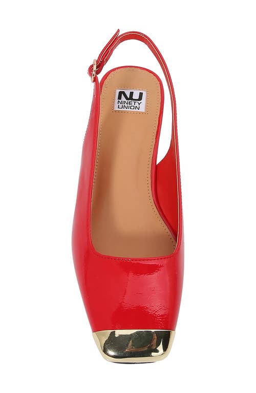 Ninety Union Empress Tipped Slingback Pump In Red