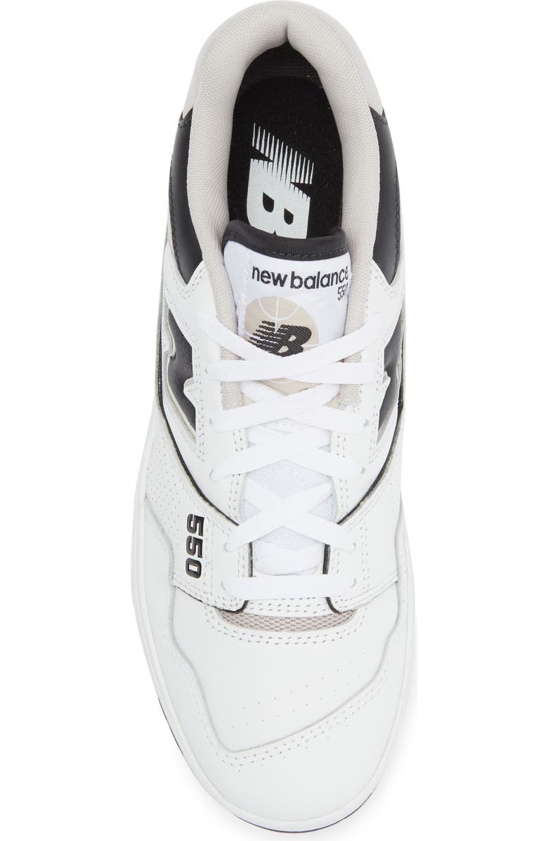 New Balance 550 Basketball Sneaker, Alternate, color, White/ Black