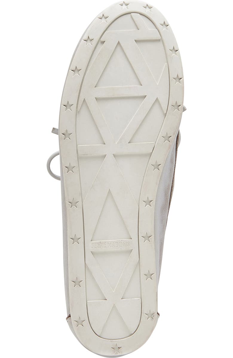 Steve Madden Sag Boat Shoe, Alternate, color, White Leat