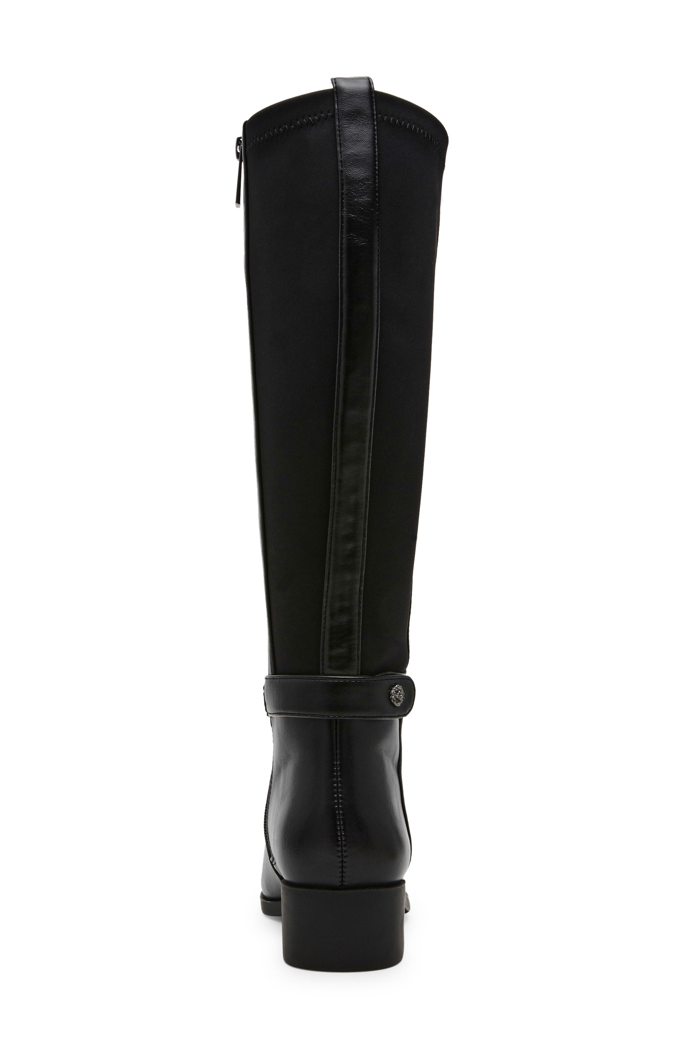 Anne Klein Candela Riding Boot, Alternate, color, Black Pu