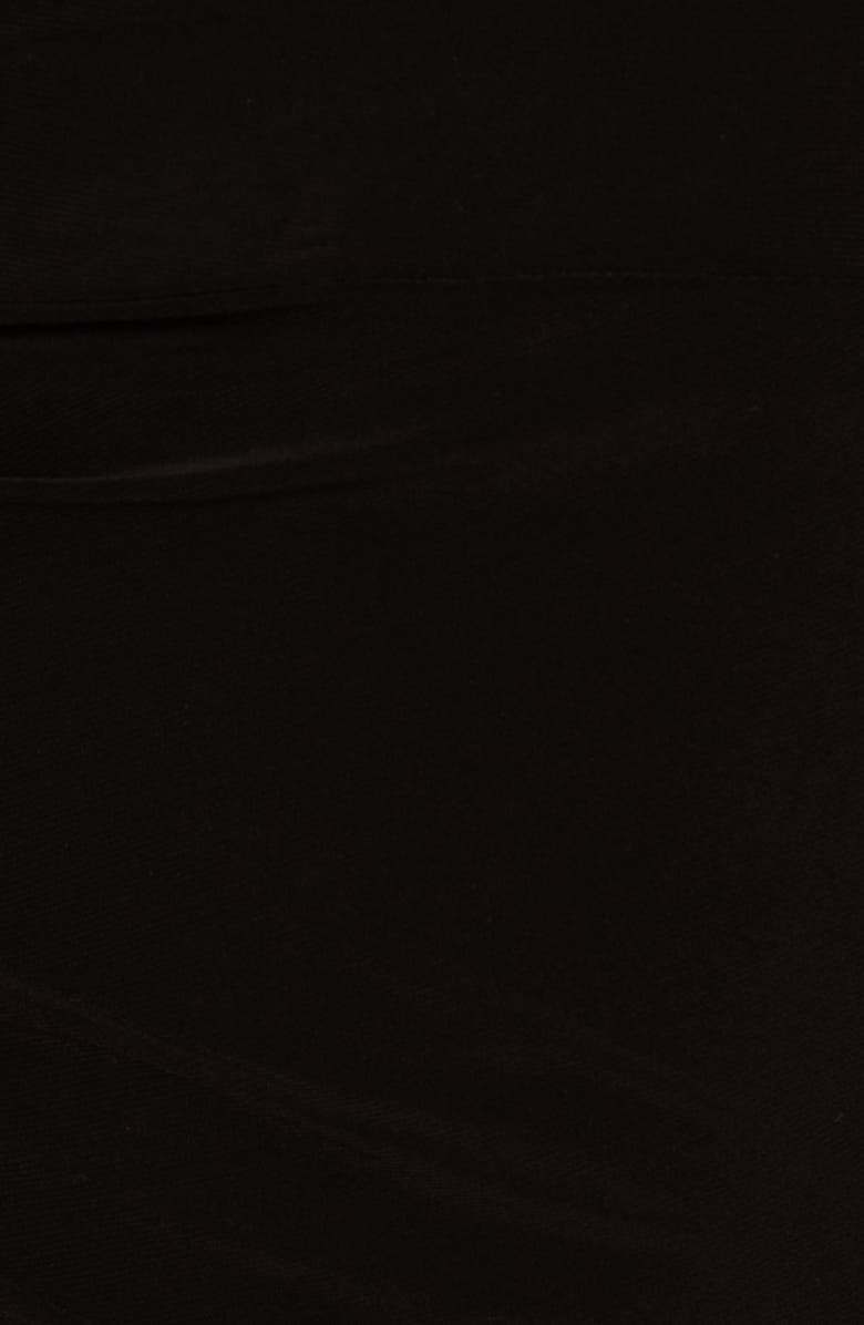 Adrianna Papell One-Shoulder Chain Strap Jersey Column Gown, Alternate, color, Black