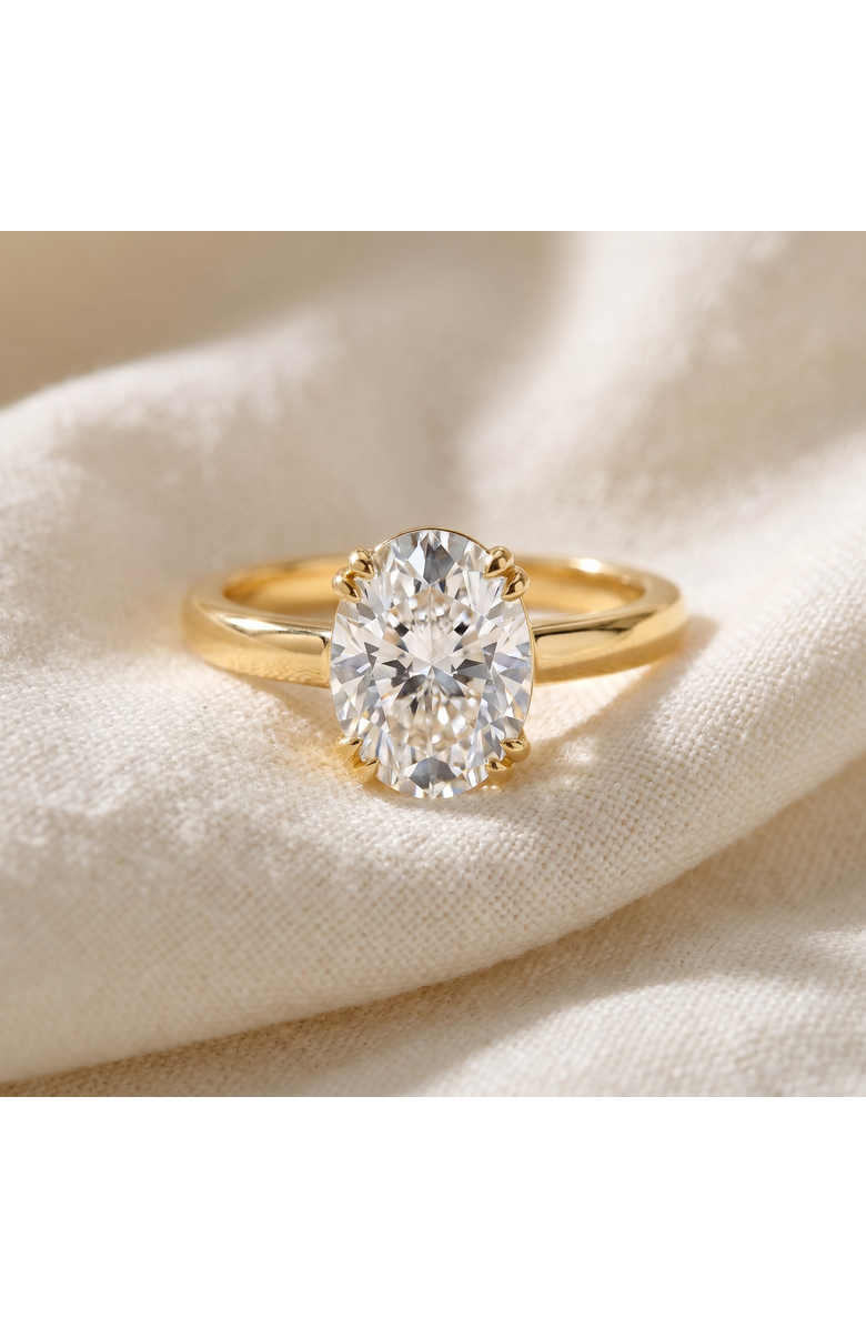 Bliss Diamond Certified 5Ct Oval 14k Gold Diamond Engagement Ring Lab Grown, Alternate, color, 14K Yellow Gold