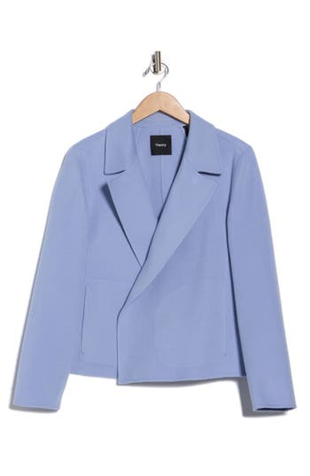 Theory Sileena New Divide Blazer In Blue