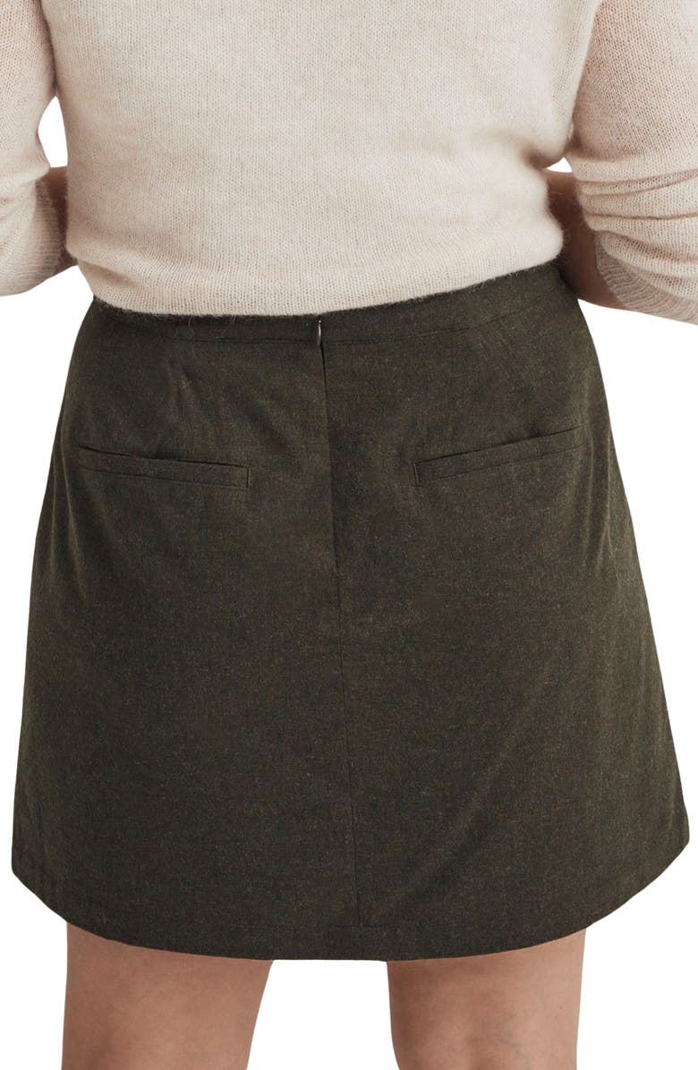 Madewell Wool-Blend Cargo Mini Skirt, Alternate, color,