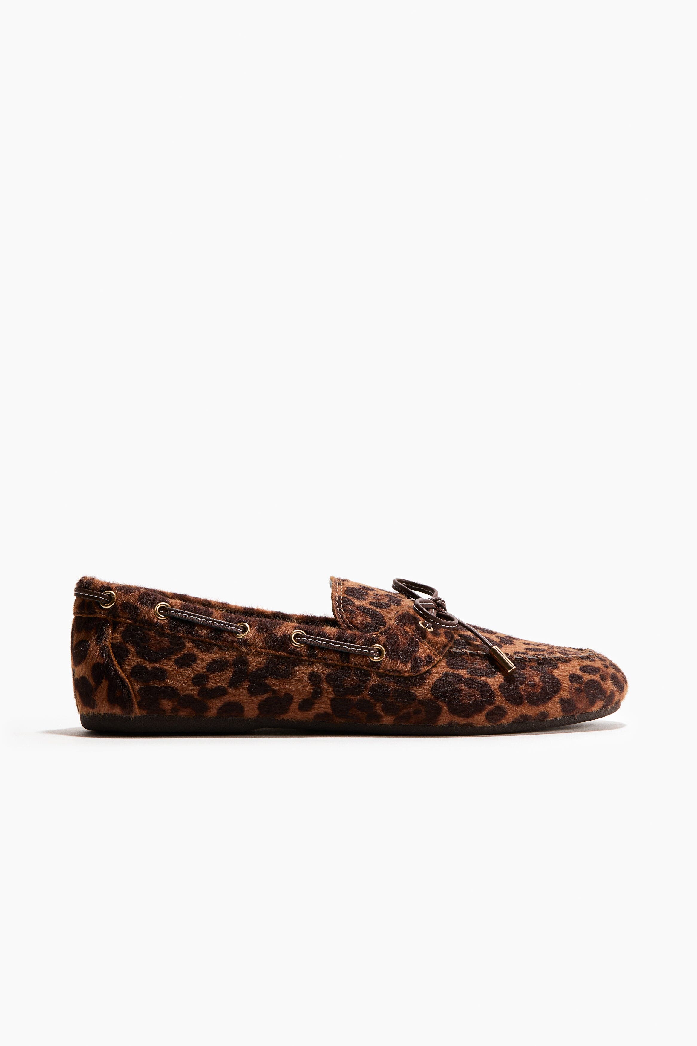 Deck Shoes, Alternate, color, Brown/leopard print