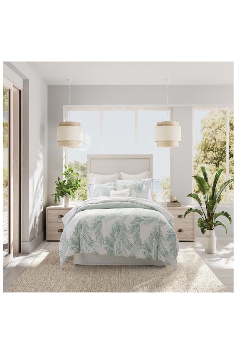 Canyon Palms Duvet Cover & Sham Set, Main, color, GREEN