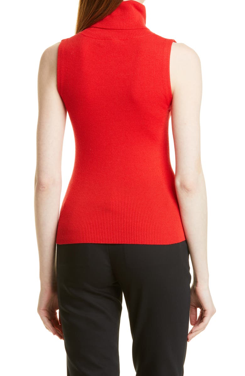 Alice + Olivia Darcey Sleeveless Turtleneck Sweater, Alternate, color, 
