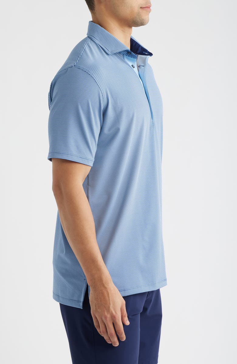 Greyson Saranac Stripe Performance Golf Polo, Alternate, color, Falcon / Wolf Blue