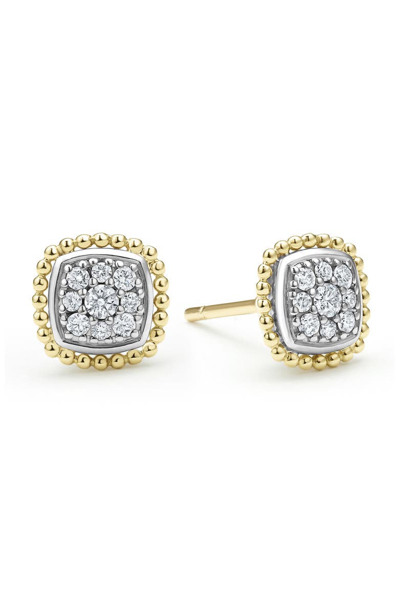 Rittenhouse Pavé Diamond Stud Earrings, Alternate, color, SILVER