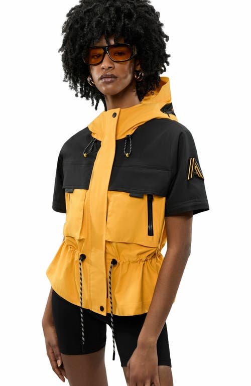 ALPENHAUS MARMANDE SHORT WINDBREAKER WITH REMOVABLE SLEEVES AND BRANDED EXTENDABLE HOOD 