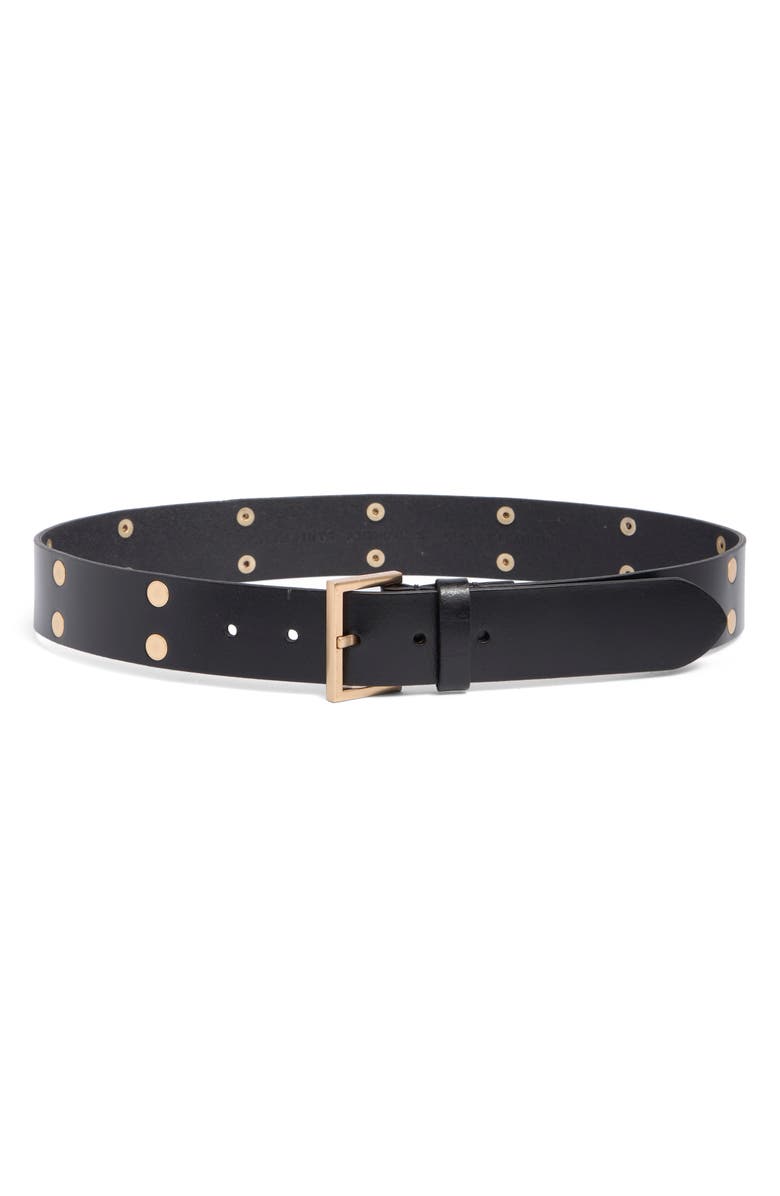AllSaints 38mm Flat Studded Belt, Main, color, 