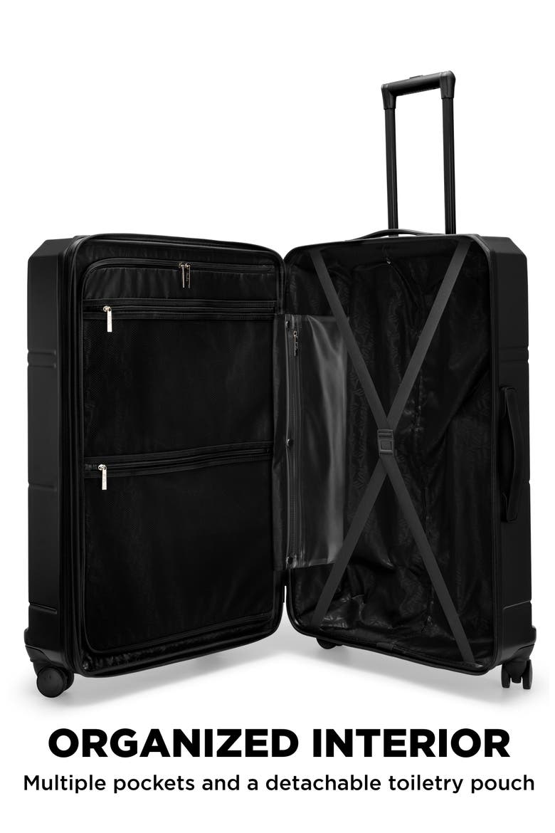 Cheerful Cruiser 3-Piece Expandable Hardside Spinner Luggage Set | Black, Alternate, color, Black