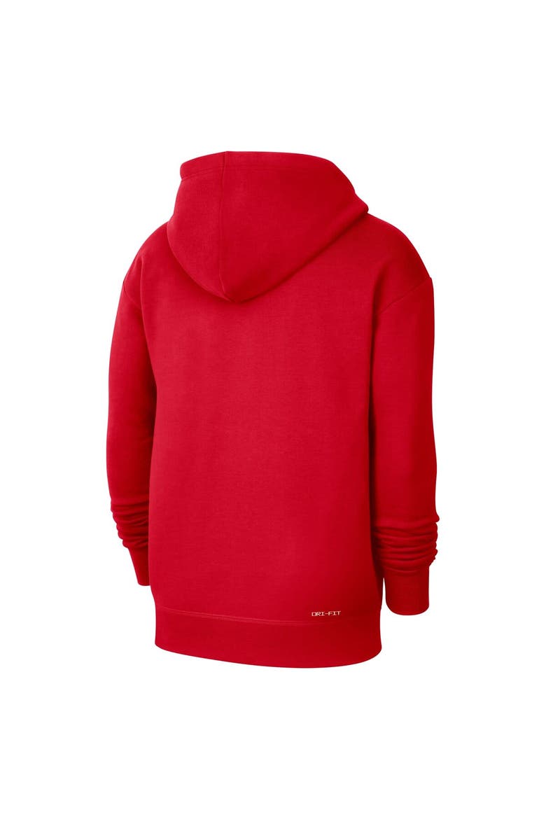 Men's Nike  Red Atlanta Hawks Courtside Standard Issue Premium Performance Pullover Hoodie, Alternate, color, Red